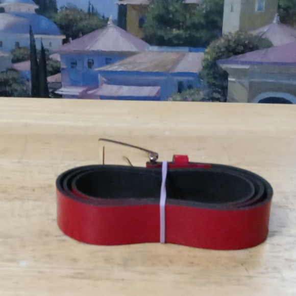 🇬🇧Express Vintage Made in England Red Belt Small,Fits 28-33,New!! Nice Gift. - Picture 12 of 15
